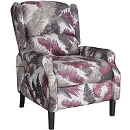 Shumee polohovací květinový vzor textil, 338821 - Massage Chair