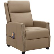 Shumee polohovací cappuccino umělá kůže, 338845 - Massage Chair
