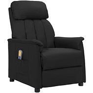 Shumee polohovací černé umělá kůže, 338857 - Massage Chair