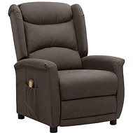 Shumee polohovací hnědé textil, 338878 - Massage Chair