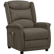 Shumee polohovací tmavě šedé látka z mikrovlákna, 338893 - Massage Chair