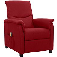Shumee polohovací vínové textil, 338909 - Massage Chair