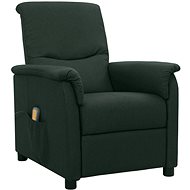 Shumee polohovací tmavě zelené textil, 338912 - Massage Chair
