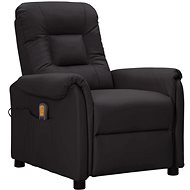 Shumee polohovací černé umělá kůže, 338923 - Massage Chair