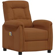 Shumee polohovací hnědé látka z mikrovlákna, 338936 - Massage Chair