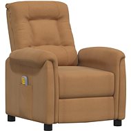 Shumee polohovací taupe látka z mikrovlákna, 338937 - Massage Chair