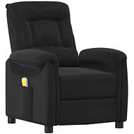 Shumee polohovací černé látka z mikrovlákna, 338940 - Massage Chair