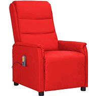 Shumee polohovací červené umělá kůže, 338954 - Massage Chair