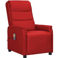 Shumee polohovací vínové umělá kůže, 338955 - Massage Chair