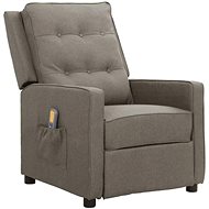 Shumee polohovací světle šedé textil, 338966 - Massage Chair