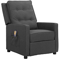 Shumee polohovací tmavě šedé textil, 338967 - Massage Chair