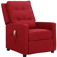 Shumee polohovací vínové textil, 338969 - Massage Chair