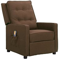 Shumee polohovací hnědé textil, 338970 - Massage Chair