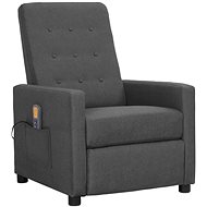 Shumee polohovací světle šedé textil, 338990 - Massage Chair