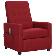 Shumee polohovací vínové textil, 338993 - Massage Chair