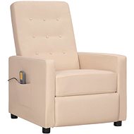 Shumee polohovací krémové textil, 338999 - Massage Chair