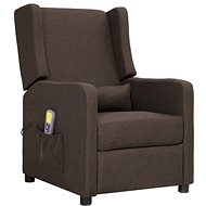 Shumee polohovací hnědé textil, 339014 - Massage Chair