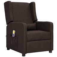 Shumee polohovací tmavě hnědé textil, 339015 - Massage Chair