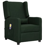 Shumee polohovací tmavě zelené textil, 339016 - Massage Chair