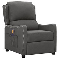 Shumee polohovací tmavě šedé textil, 339031 - Massage Chair