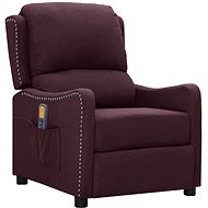 Shumee polohovací fialové textil, 339037 - Massage Chair