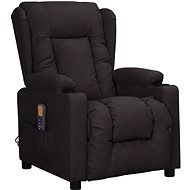 Shumee polohovací černé umělá kůže, 339075 - Massage Chair