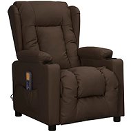 Shumee polohovací hnědé umělá kůže, 339076 - Massage Chair