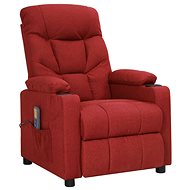 Shumee polohovací vínové textil, 339095 - Massage Chair