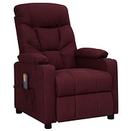 Shumee polohovací fialové textil, 339099 - Massage Chair