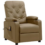 Shumee polohovací cappuccino umělá kůže, 339131 - Massage Chair