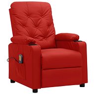 Shumee polohovací vínové umělá kůže, 339135 - Massage Chair