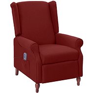 Shumee polohovací vínové textil, 342230 - Massage Chair
