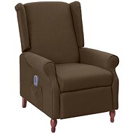 Shumee polohovací hnědé textil, 342231 - Massage Chair