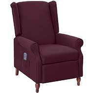 Shumee polohovací fialové textil, 342234 - Massage Chair