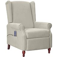 Shumee polohovací světle šedé mikrovlákno, 342248 - Massage Chair