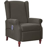 Shumee polohovací tmavě šedé mikrovlákno, 342249 - Massage Chair