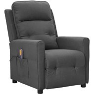 Shumee polohovací světle šedé textil, 342289 - Massage Chair