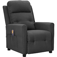 Shumee polohovací tmavě šedé textil, 342290 - Massage Chair