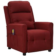 Shumee polohovací vínové textil, 342292 - Massage Chair