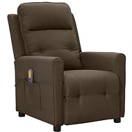 Shumee polohovací tmavě hnědé textil, 342294 - Massage Chair