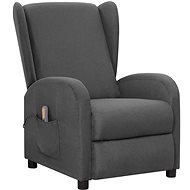 Shumee polohovací tmavě šedé textil, 342314 - Massage Chair