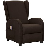 Shumee polohovací tmavě hnědé textil, 342318 - Massage Chair