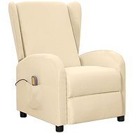 Shumee polohovací krémové textil, 342322 - Massage Chair