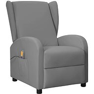 Shumee polohovací ušák šedé umělá kůže, 342335 - Massage Chair