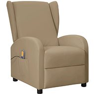 Shumee polohovací ušák cappuccino umělá kůže, 342338 - Massage Chair