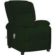 Shumee polohovací tmavě zelené samet, 342412 - Massage Chair