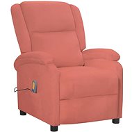 Shumee polohovací růžové samet, 342414 - Massage Chair