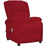 Shumee polohovací vínové samet, 342415 - Massage Chair