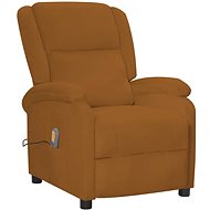 Shumee polohovací hnědé samet, 342418 - Massage Chair