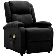 Shumee polohovací ušák černé textil, 342429 - Massage Chair